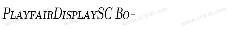 PlayfairDisplaySC Bo字体转换